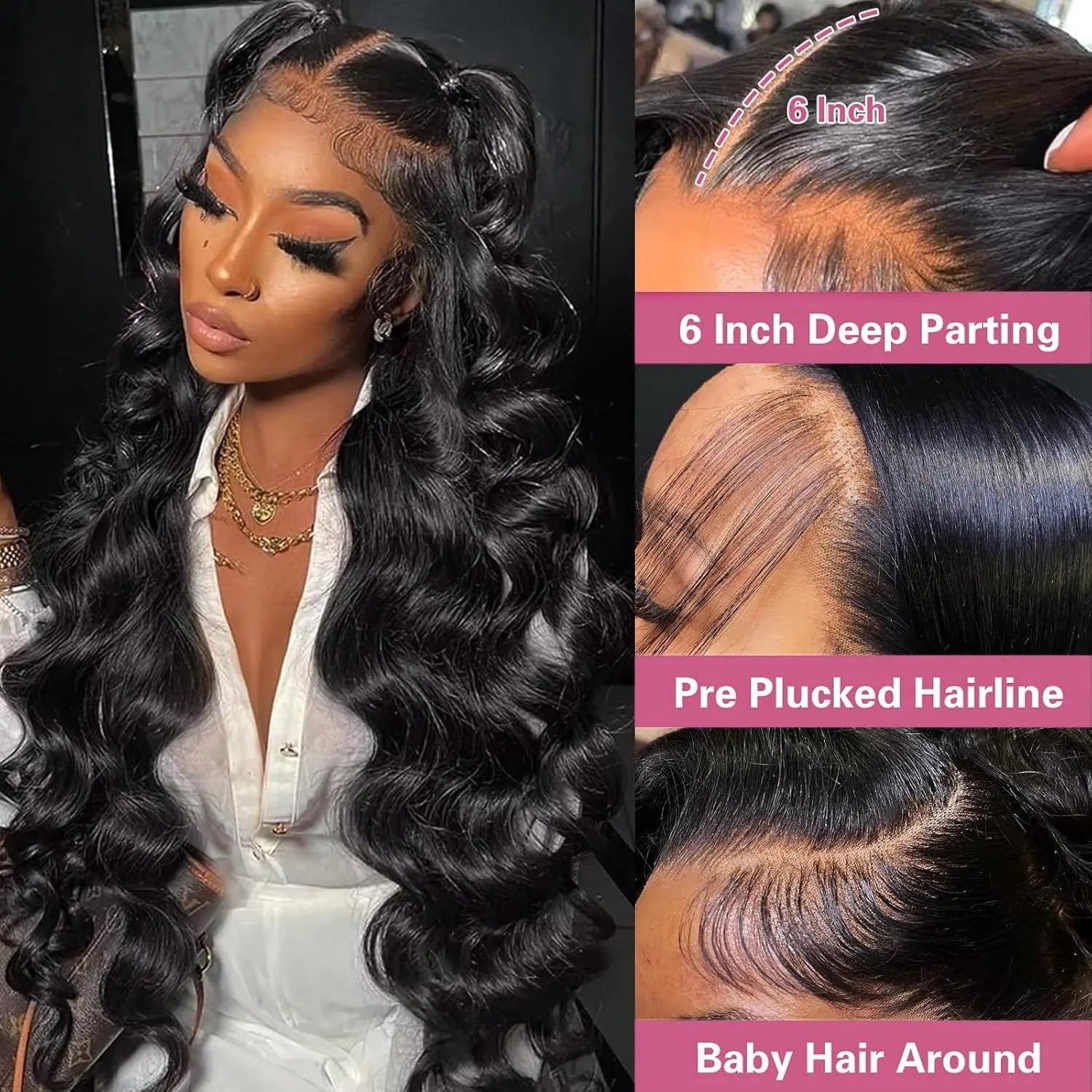 Melted Hair Body Wave Wig Glueless 13x6 Frontal Wig — Pre-Plucked