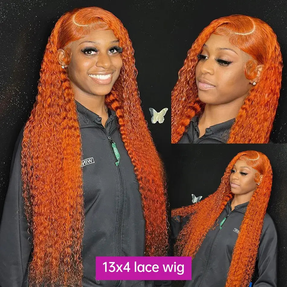 Slay All Day | Ginger Deep Wave Glueless HD Lace 13x6 Frontal Wig