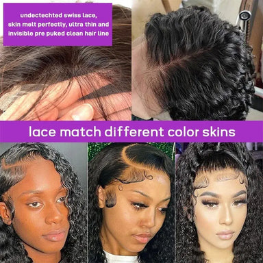 Melted Hair 180% Density Kinky Curly Wig Glueless 13x6 Frontal Wig — Style 2