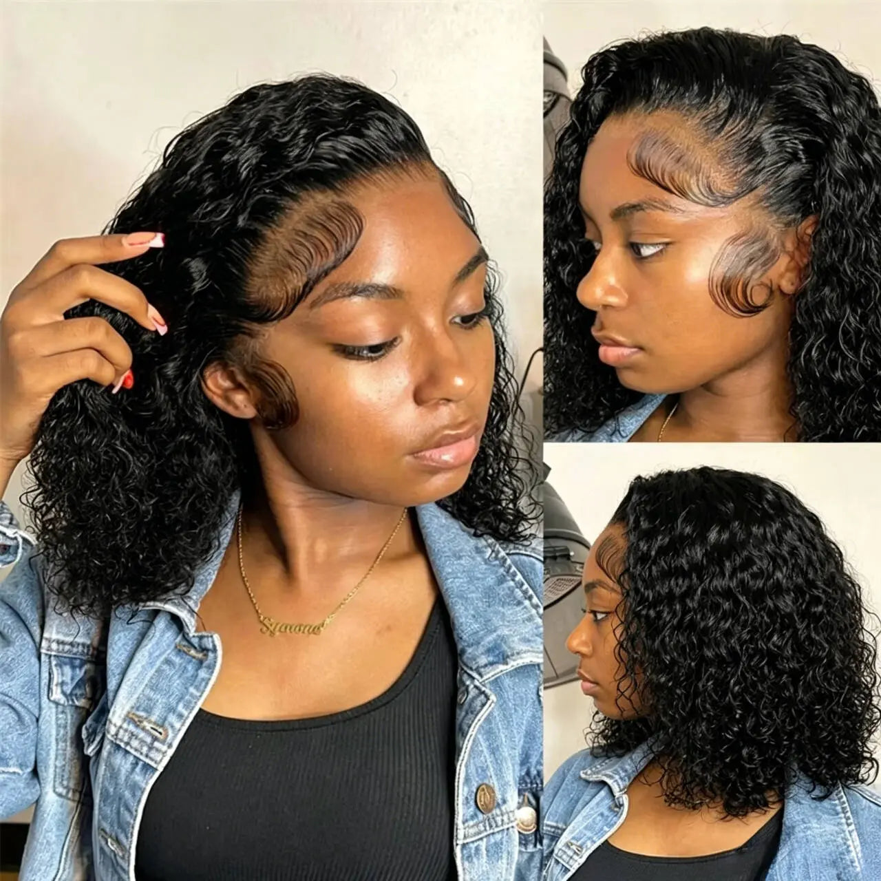 1 Min Install | Kinky Curly Glueless HD Lace 13x6 Frontal Wig Pre-Cut