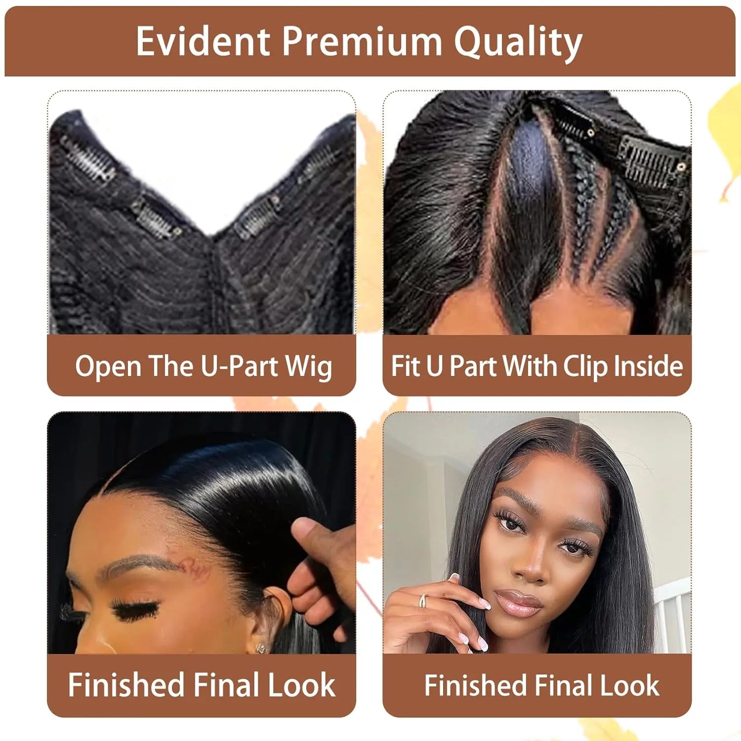 Melted Hair 180% Density Body Wave Wig Glueless V-Part Wig — Style 3