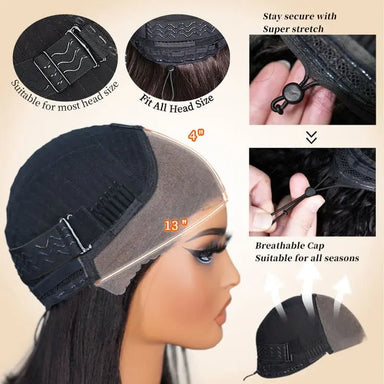 Melted Hair Body Wave Wig Glueless 13x6 Frontal Wig — Pre-Plucked