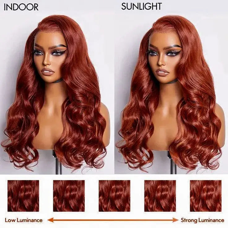 Melted Hair 180% Density Brown Body Wave Wig Glueless 13x6 Frontal Wig — Pre-Plucked