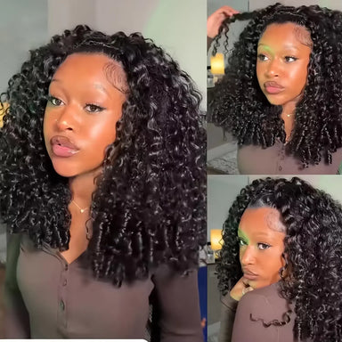 Melted Hair Curly Wig Glueless Headband Wig