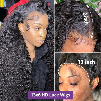 Melted Hair 180% Density Water Wave Wig Glueless 13x6 Frontal Wig
