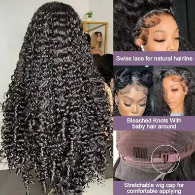 Wear & Go | Kinky Curly Glueless HD Lace 13x6 Frontal Wig Pre-Cut