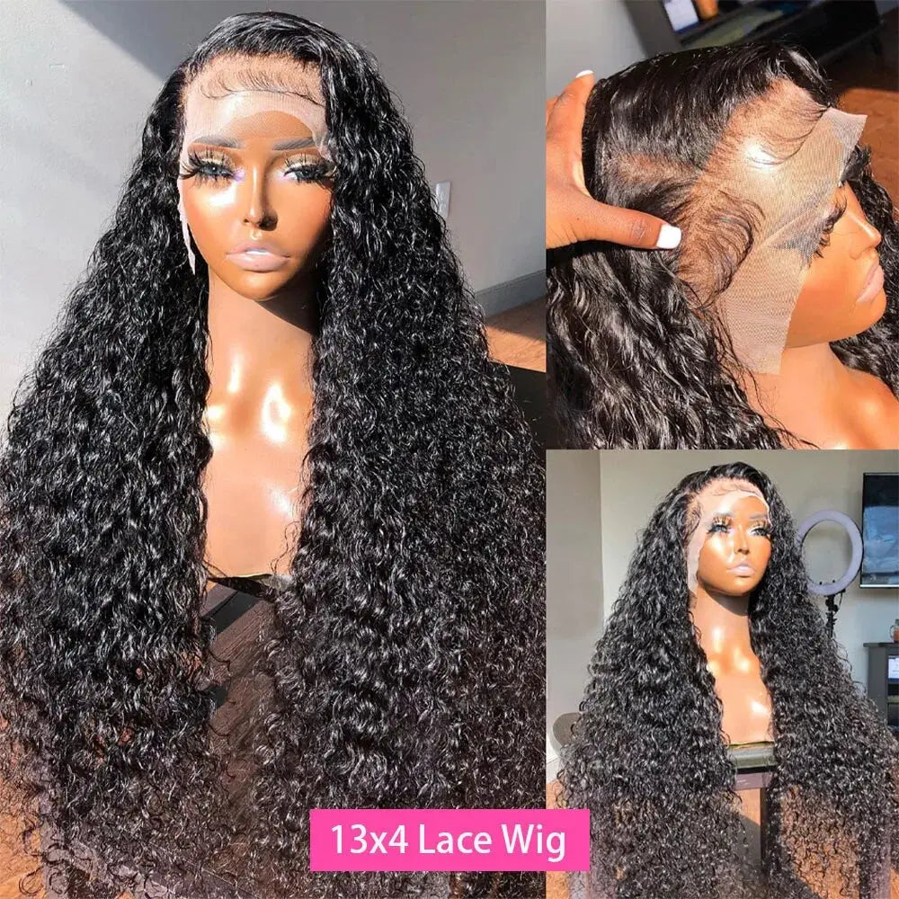 Melted Hair 180% Density Kinky Curly Wig Glueless 13x6 Frontal Wig — Pre-Plucked