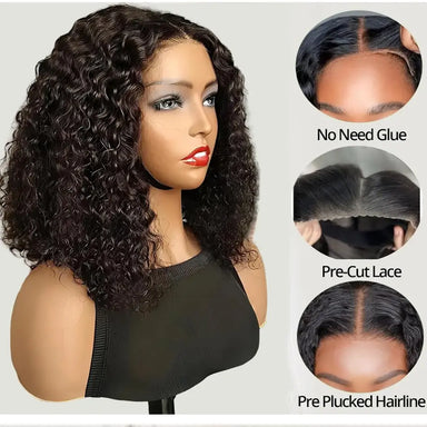 Melted Hair 180% Density Deep Wave Wig Glueless 9x6 Frontal Wig