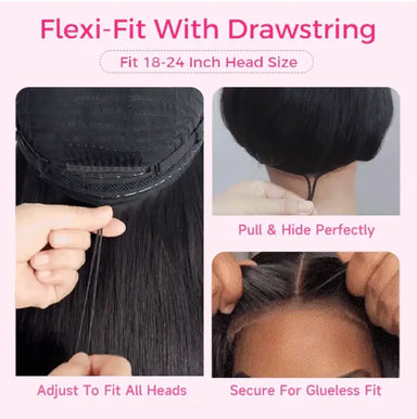 Easy Everyday | Deep Wave No-Lace Glueless Half Wig