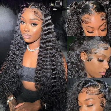 Melted Hair 180% Density Water Wave Wig Glueless 13x6 Frontal Wig — Style 4