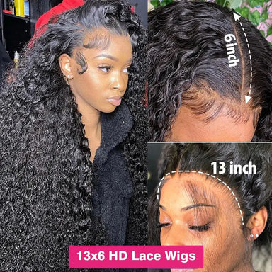 Melted Hair 180% Density Deep Wave Wig Glueless 13x6 Frontal Wig