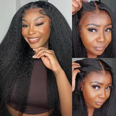 Wear & Go | Kinky Straight Glueless HD Lace 360 Lace Wig