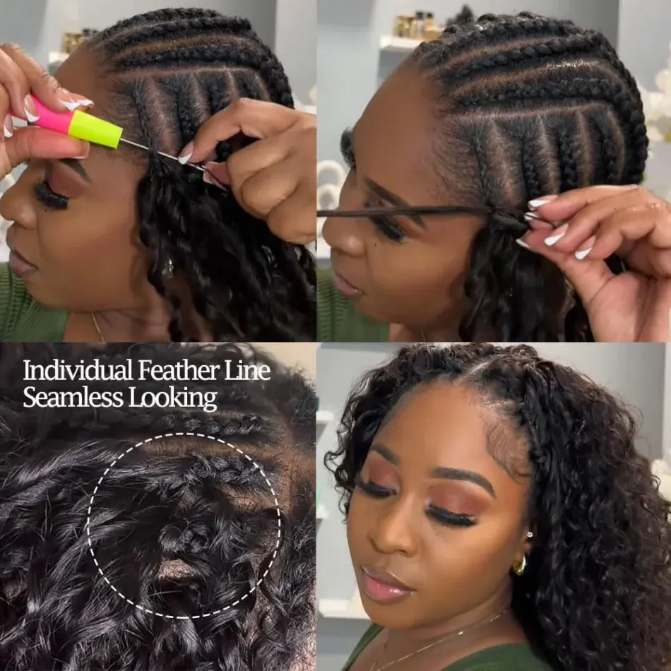 Kinky Curly Crochet Braiding Hair Extensions — 100% Human Hair