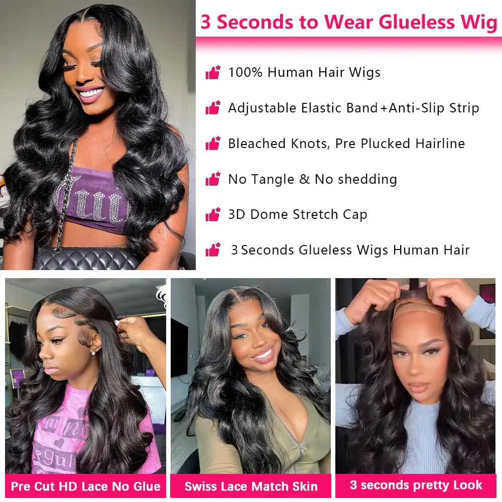 Melted Hair 180% Density Body Wave Wig Glueless 13x6 Frontal Wig — Style 2
