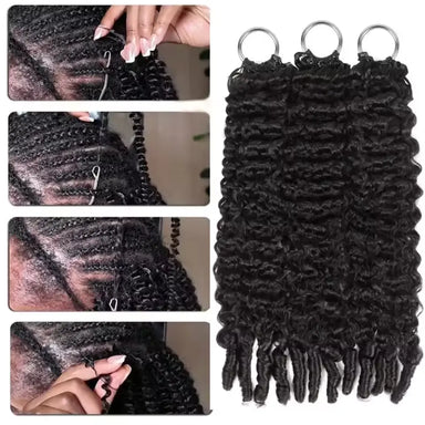 Curly Crochet Braiding Hair Extensions — 100% Human Hair