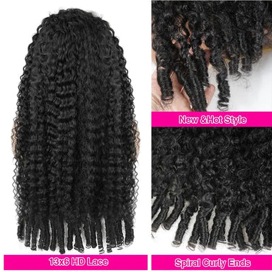 Wear & Go | Kinky Curly Glueless HD Lace 13x6 Frontal Wig Pre-Cut