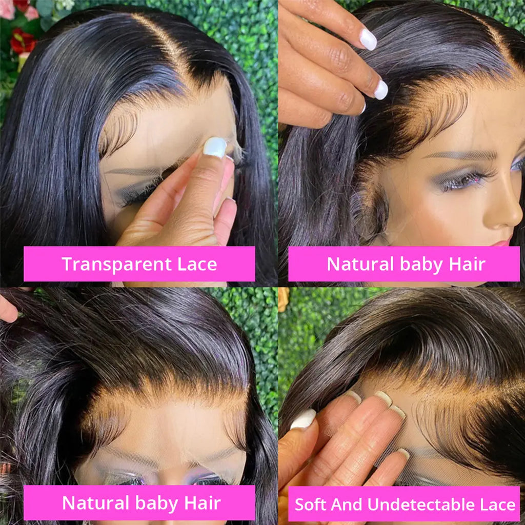Melted Hair 180% Density Straight Wig Glueless 360 Lace Wig