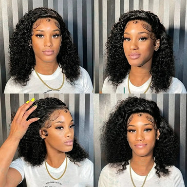 1 Min Install | Kinky Curly Glueless HD Lace 13x6 Frontal Wig Pre-Cut