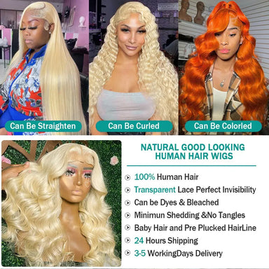 3 Second Install | 613 Blonde Body Wave No-Lace Glueless Half Wig