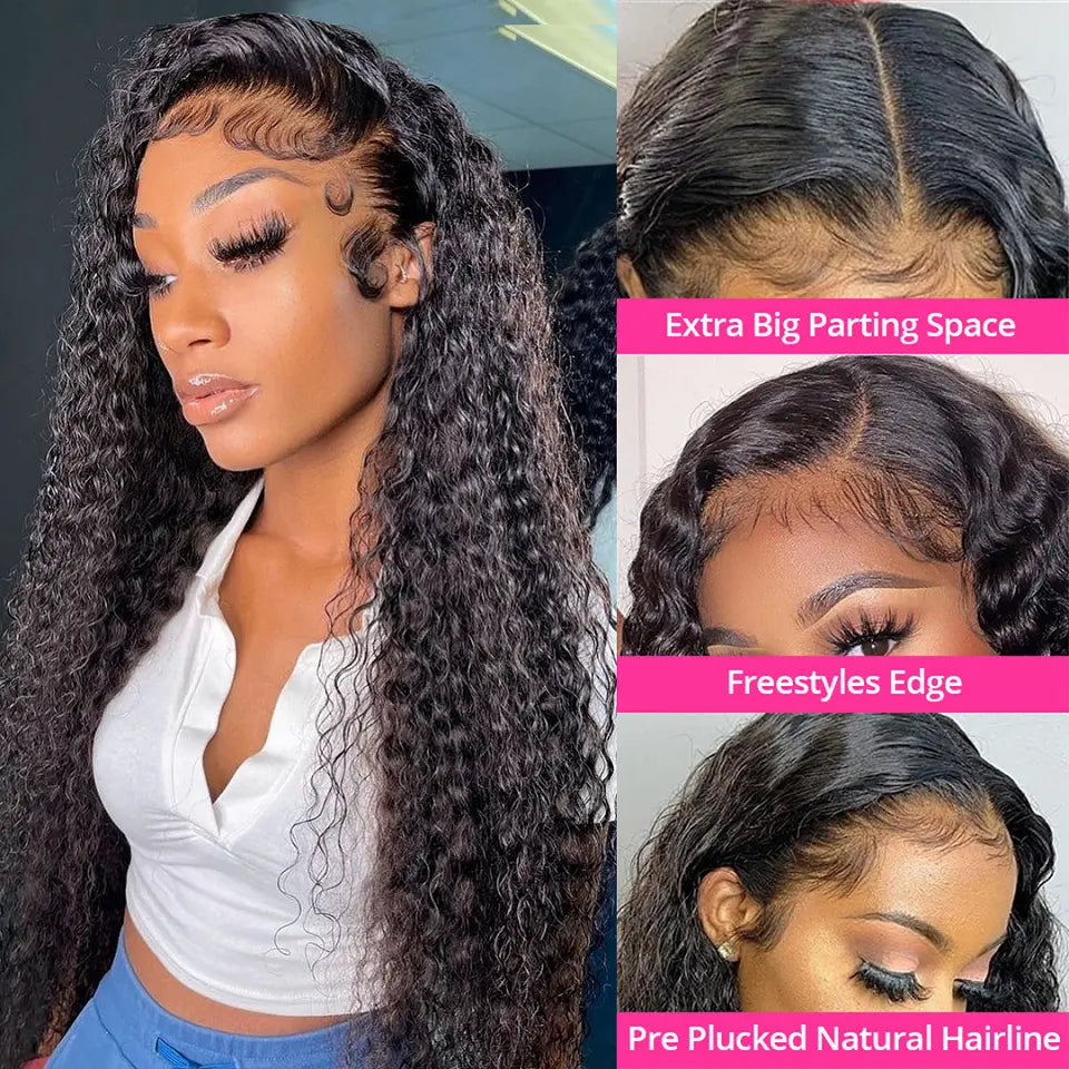 Melted Hair 180% Density Water Wave Wig Glueless 13x6 Frontal Wig