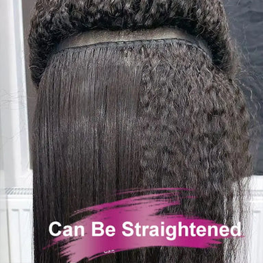 No Glue No Fuss | Kinky Curly No-Lace Glueless Half Wig