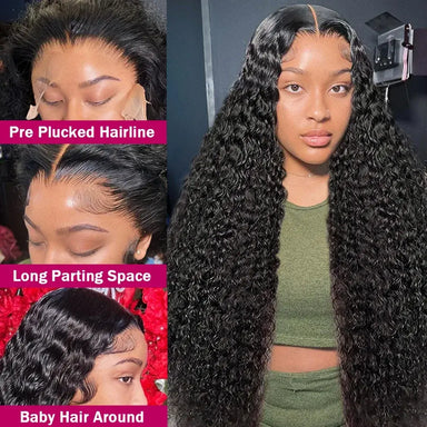 Melted Hair 180% Density Jerry Curly Wig Glueless 13x4 Frontal Wig