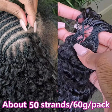 Kinky Curly Crochet Braiding Hair Extensions — 100% Human Hair