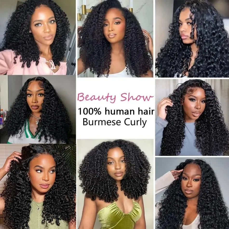 Curly Crochet Braiding Hair Extensions — 100% Human Hair