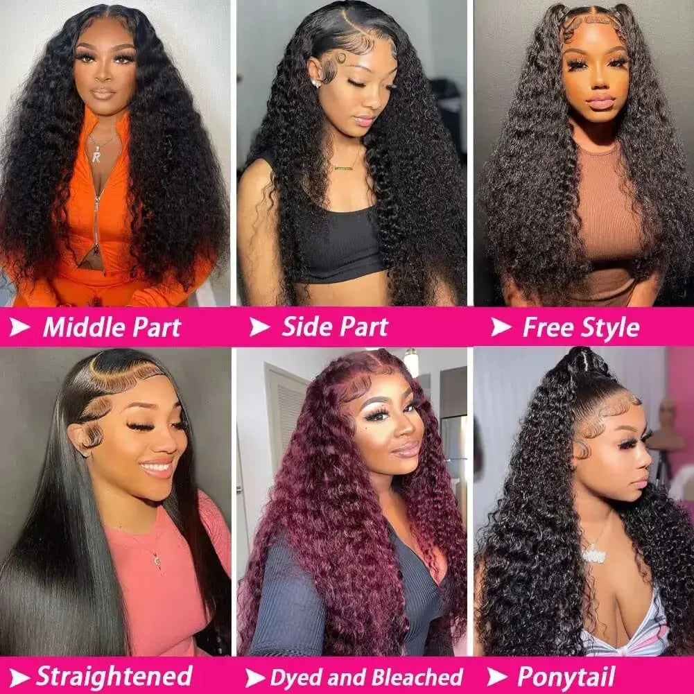 Throw On & Go | Deep Wave Glueless HD Lace 13x4 Frontal Wig