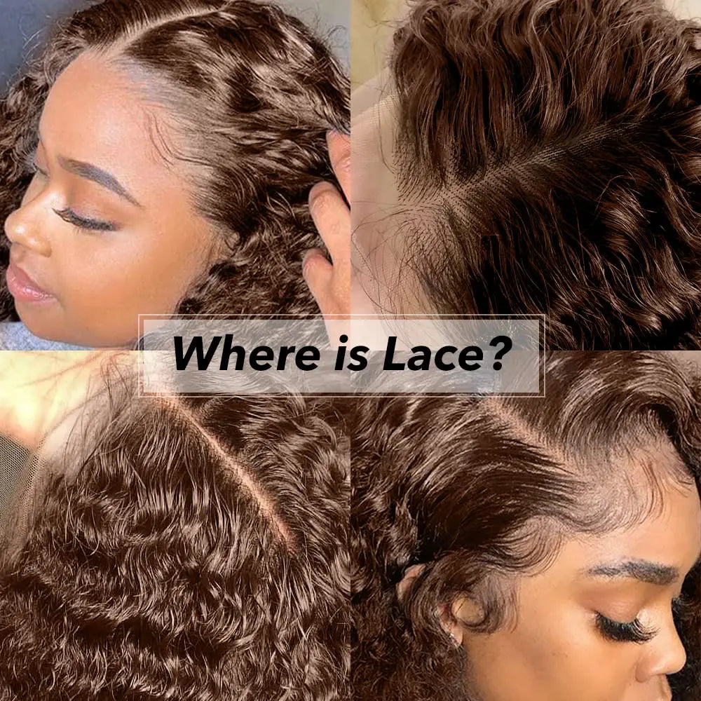 Slay All Day | Brown Deep Wave Glueless HD Lace 13x6 Frontal Wig Pre-Cut