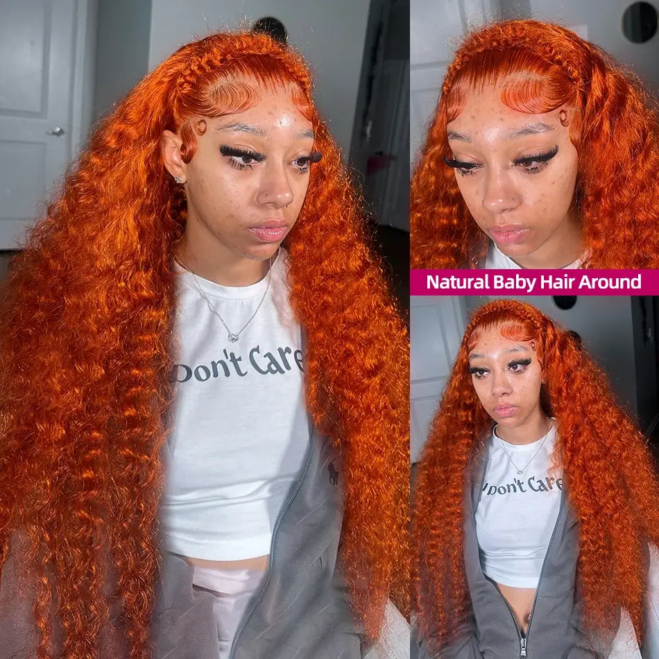 Slay All Day | Ginger Deep Wave Glueless HD Lace 13x6 Frontal Wig