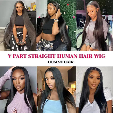 Instant Glam | Straight No-Lace Glueless V Part Wig