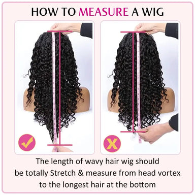 Melted Hair 180% Density Curly Wig Glueless 13x4 Frontal Wig