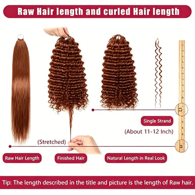 Ginger Kinky Curly Crochet Braiding Hair Extensions — 100% Human Hair