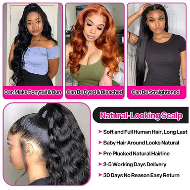 Effortless Glam | Body Wave Glueless HD Lace 13x4 Frontal Wig