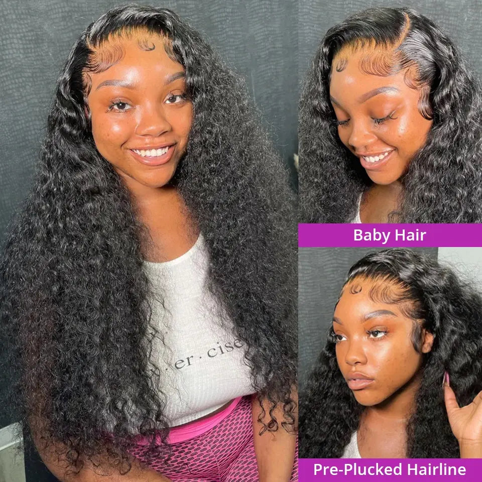 Slay All Day | Kinky Curly Glueless HD Lace 13x4 Frontal Wig Pre-Cut