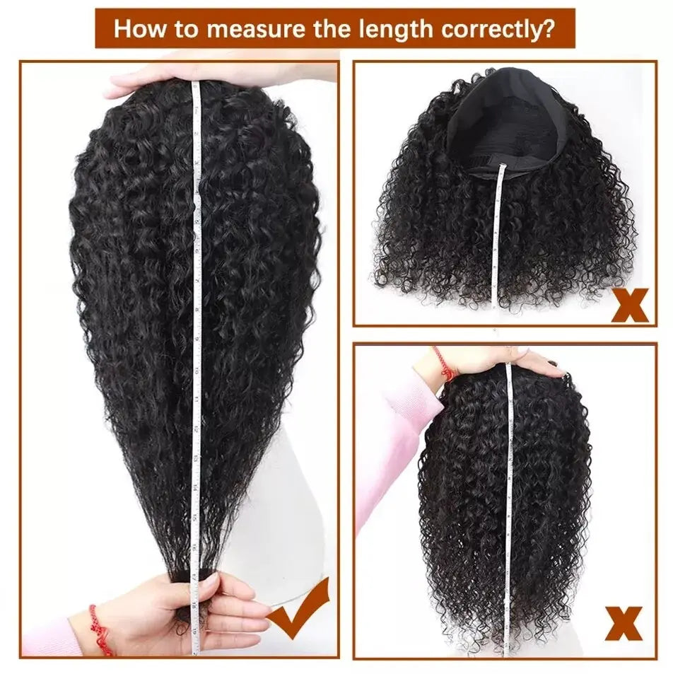 Snap & Go | Kinky Curly No-Lace Glueless Headband Wig