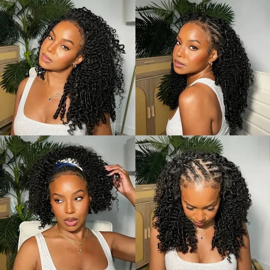 Curly Crochet Braiding Hair Extensions — 100% Human Hair