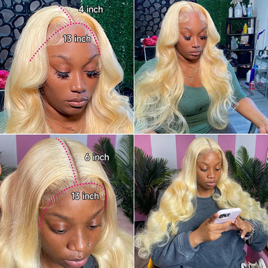 3 Second Install | 613 Blonde Body Wave No-Lace Glueless Half Wig