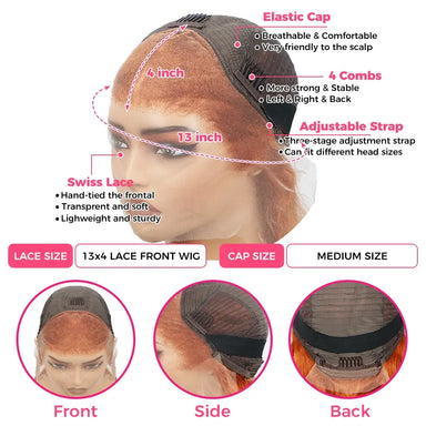Throw On & Go | Ginger Body Wave Glueless HD Lace 13x4 Frontal Wig