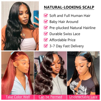 Slay All Day | Body Wave Glueless HD Lace 13x6 Frontal Wig Pre-Cut