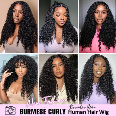 Instant Glam | Curly No-Lace Glueless Half Wig