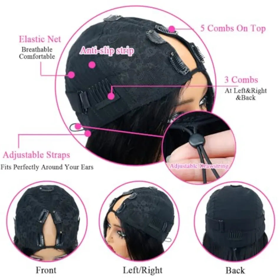 Instant Glam | Kinky Curly No-Lace Glueless V Part Wig
