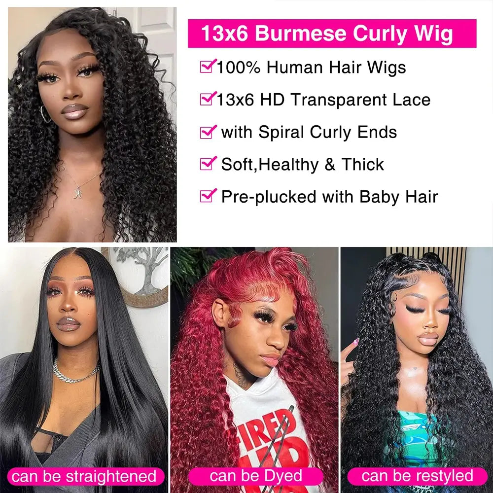 Wear & Go | Kinky Curly Glueless HD Lace 13x6 Frontal Wig Pre-Cut