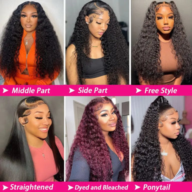 Melted Hair Kinky Curly Wig Glueless 13x6 Frontal Wig — Transparent Lace
