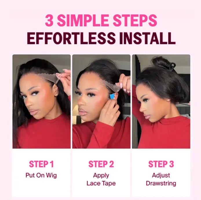 Easy Everyday | Deep Wave No-Lace Glueless Half Wig