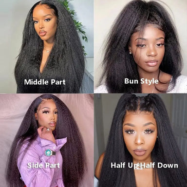 Effortless Glam | Kinky Straight Glueless HD Lace 360 Lace Wig