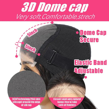 Throw On & Go | Deep Wave Glueless HD Lace Lace Closure Wig Pre-Cut