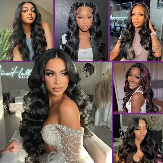 Melted Hair Body Wave Wig Glueless 13x6 Frontal Wig — Style 4