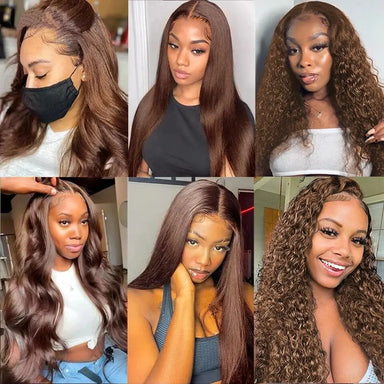 Wear & Go | Brown Body Wave Glueless HD Lace 13x6 Frontal Wig